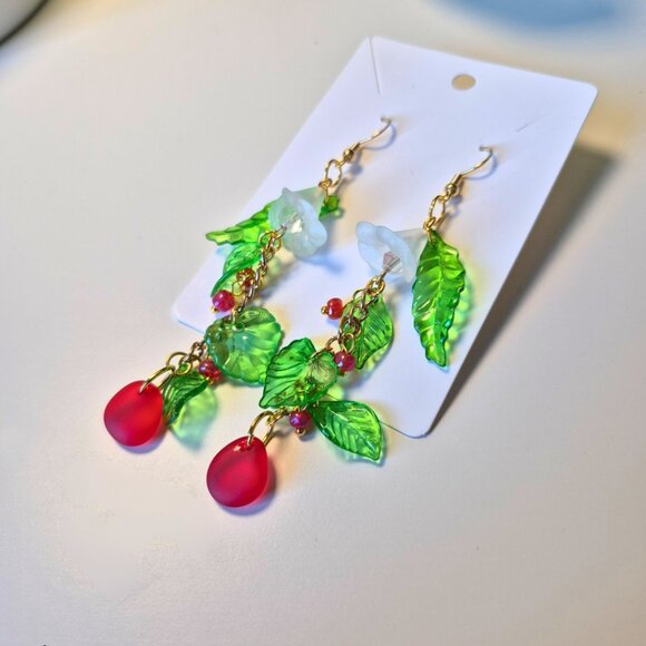 Forrest Berries Handmade Earrings - Picture 8 of 9